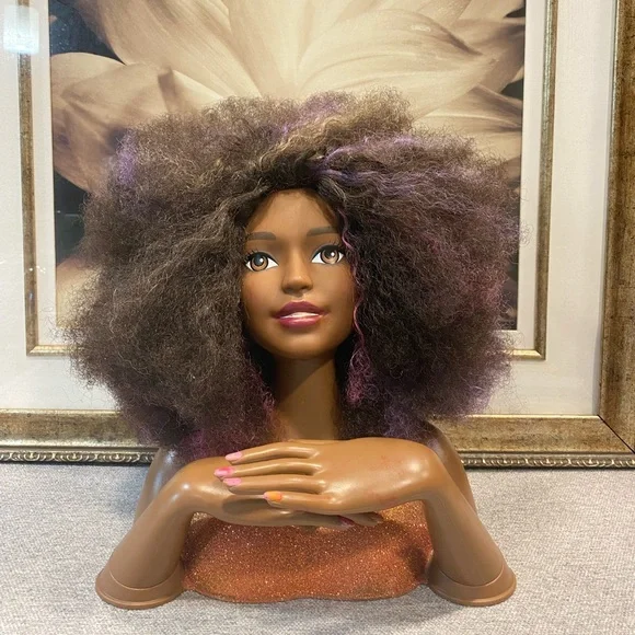Afro Hair Styling Barbie Afro Styling Head Mattel Toys Barbie